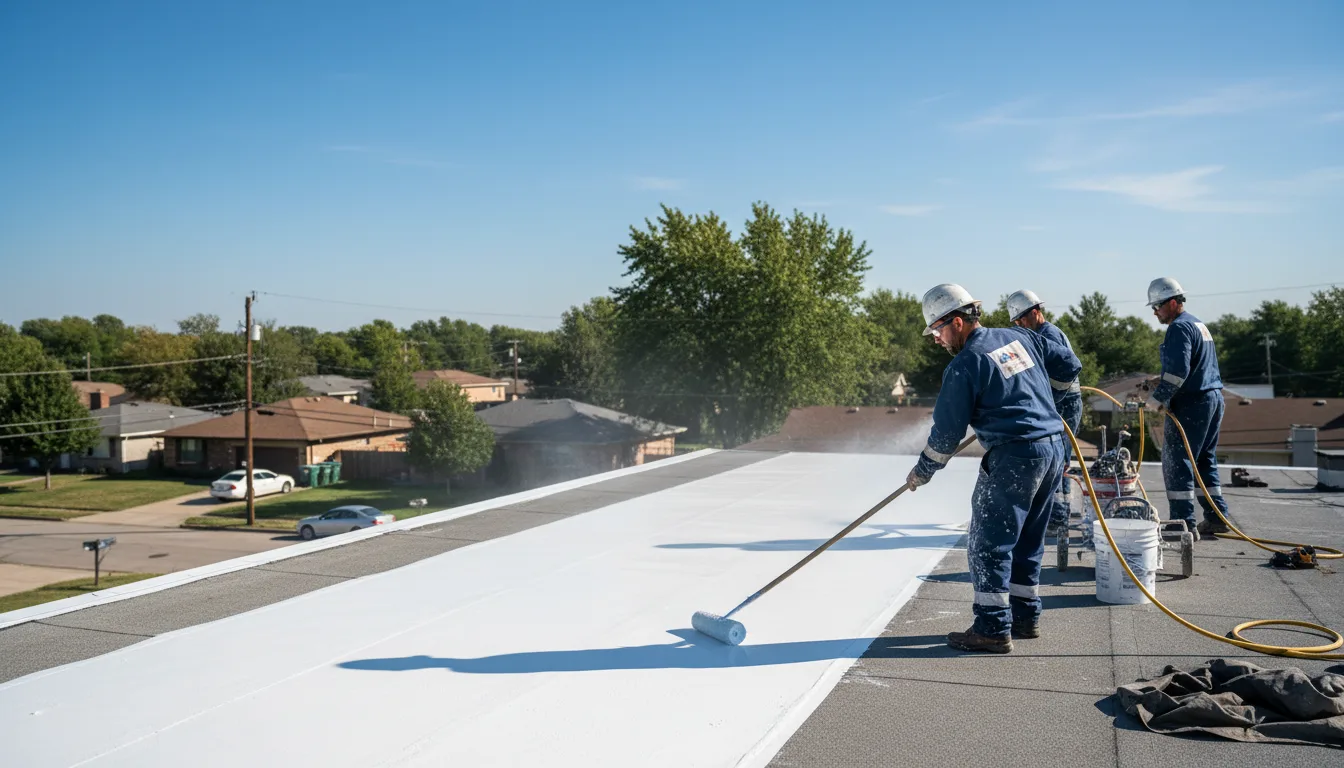 Commercial roof coating in Barbeau, MI near me